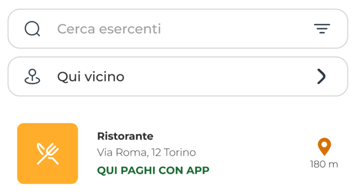 Cerca esercenti